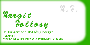 margit hollosy business card