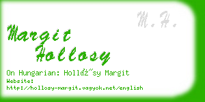margit hollosy business card